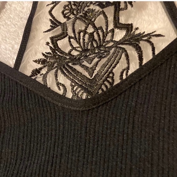 Last one! XL Mesh tattoo ribbed bralette - Picture 2 of 3